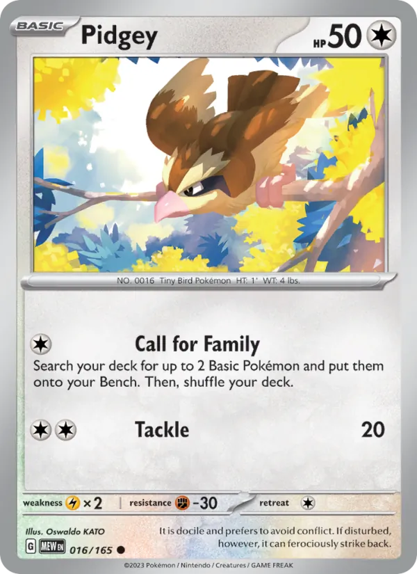Pidgey #16/165