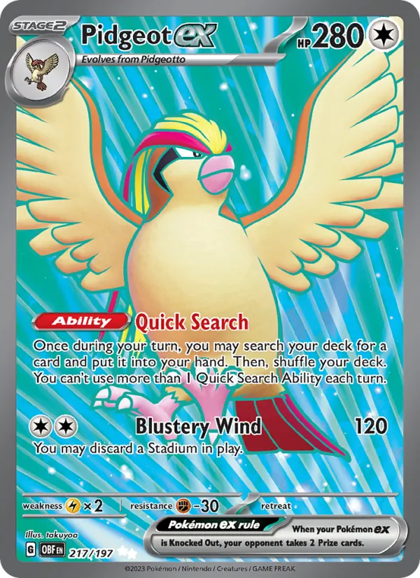 Pidgeot ex #217/197