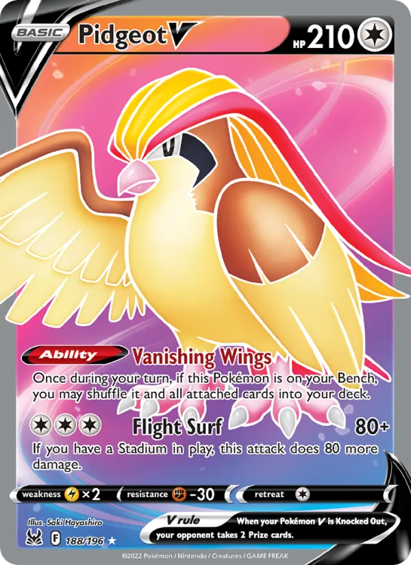 Pidgeot V #188/196